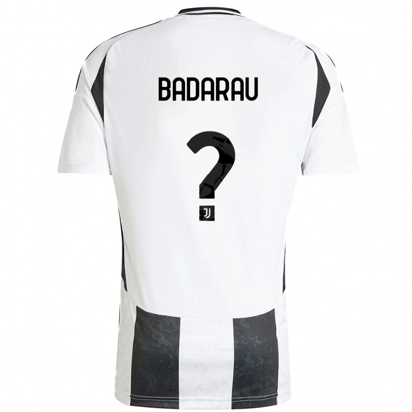 DanxenメンズFabio Bădărău#0白 黒ホームシャツ2024/25ジャージーユニフォーム