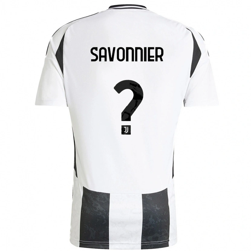 DanxenメンズNelson Savonnier#0白 黒ホームシャツ2024/25ジャージーユニフォーム
