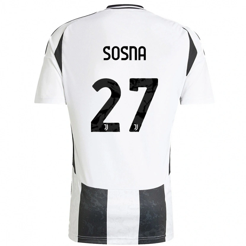 DanxenメンズAdam Sosna#27白 黒ホームシャツ2024/25ジャージーユニフォーム