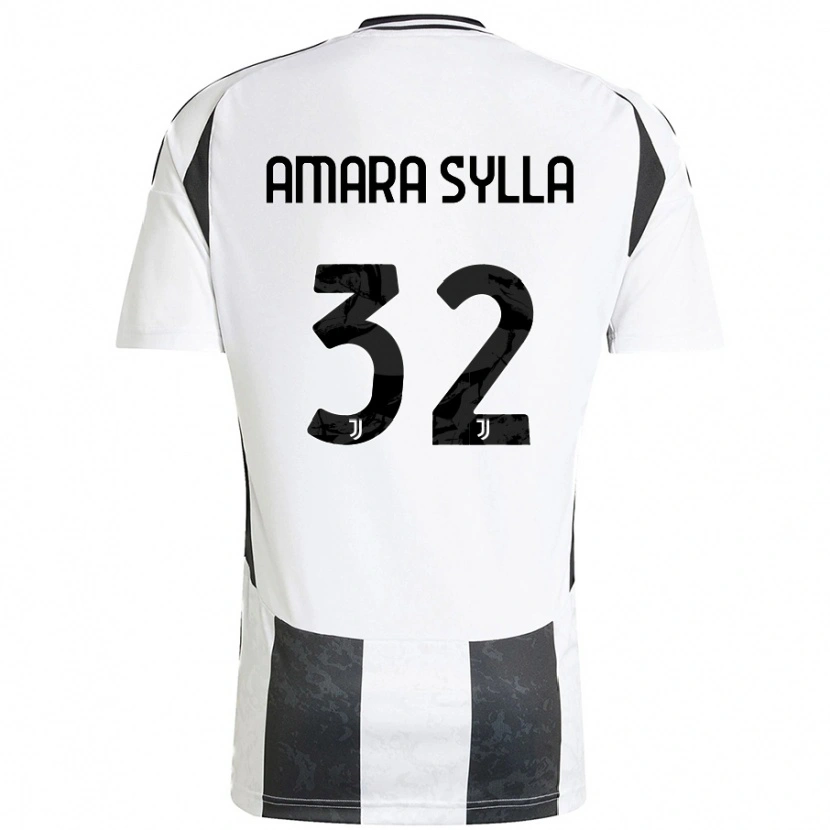 DanxenメンズIdris Amara Sylla#32白 黒ホームシャツ2024/25ジャージーユニフォーム