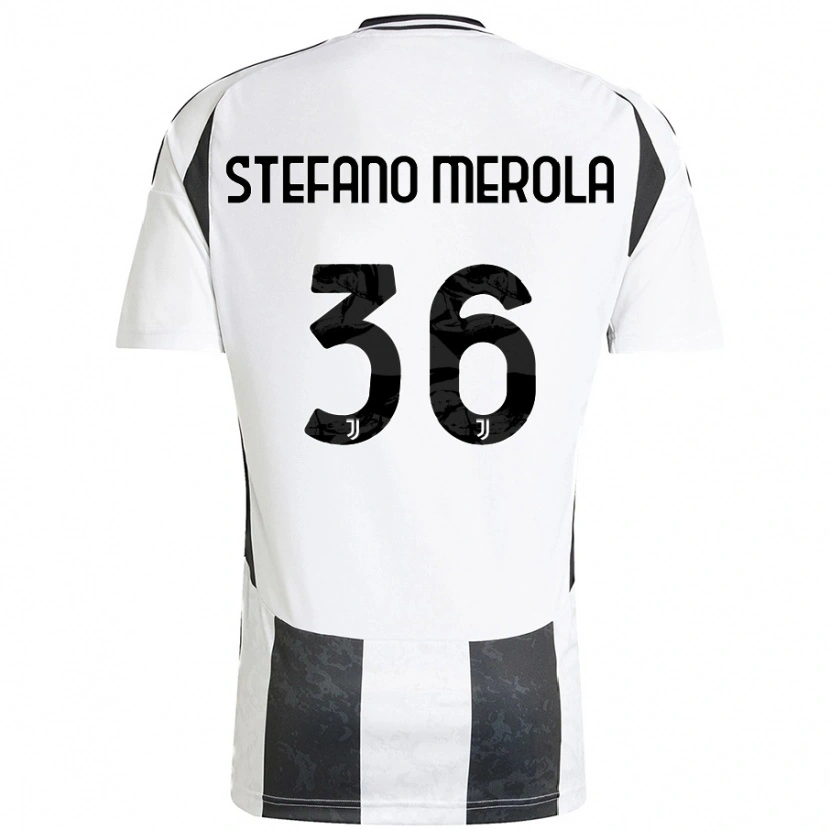 DanxenメンズAntonio Stefano Merola#36白 黒ホームシャツ2024/25ジャージーユニフォーム