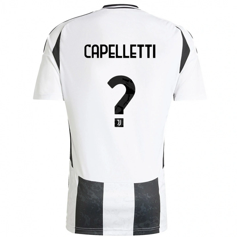 DanxenメンズAlessia Capelletti#0白 黒ホームシャツ2024/25ジャージーユニフォーム