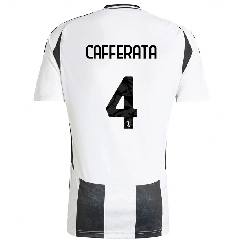 DanxenメンズFederica Cafferata#4白 黒ホームシャツ2024/25ジャージーユニフォーム