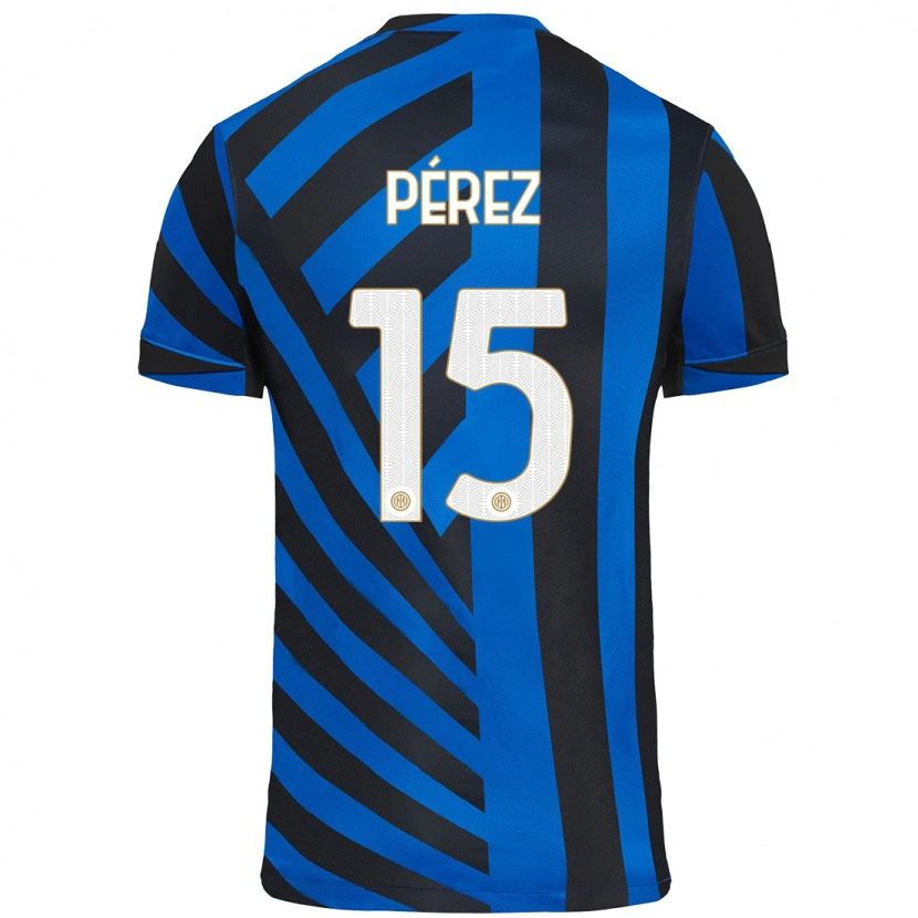 DanxenメンズÁlex Pérez#15青黒ホームシャツ2024/25ジャージーユニフォーム