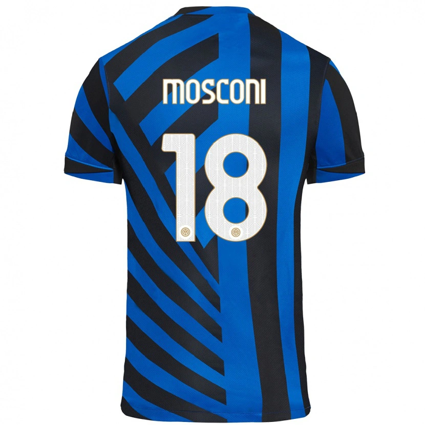 DanxenメンズMattia Mosconi#18青黒ホームシャツ2024/25ジャージーユニフォーム