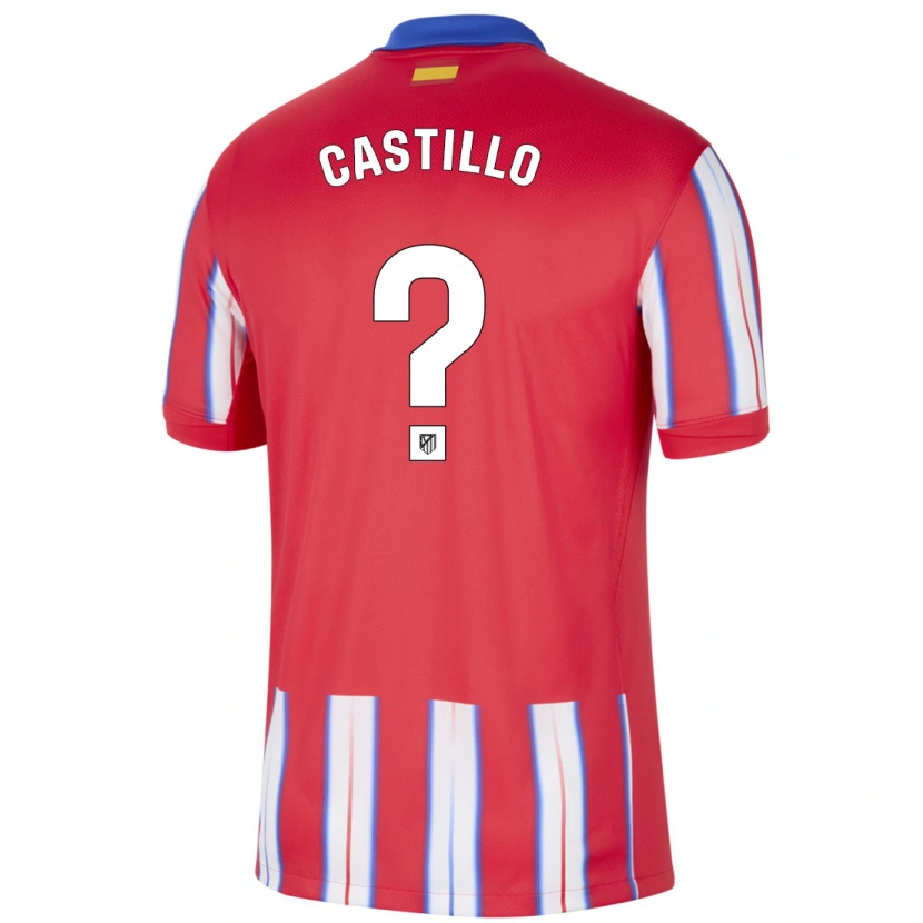DanxenメンズJorge Castillo#0赤 白 青ホームシャツ2024/25ジャージーユニフォーム