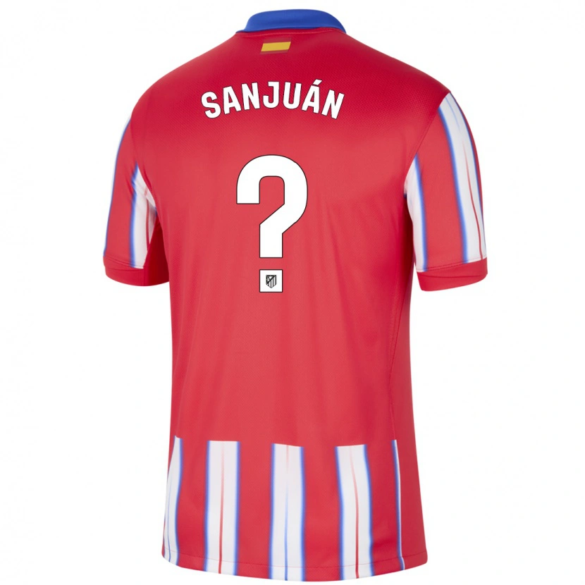 DanxenメンズÁlvaro Sanjuán#0赤 白 青ホームシャツ2024/25ジャージーユニフォーム