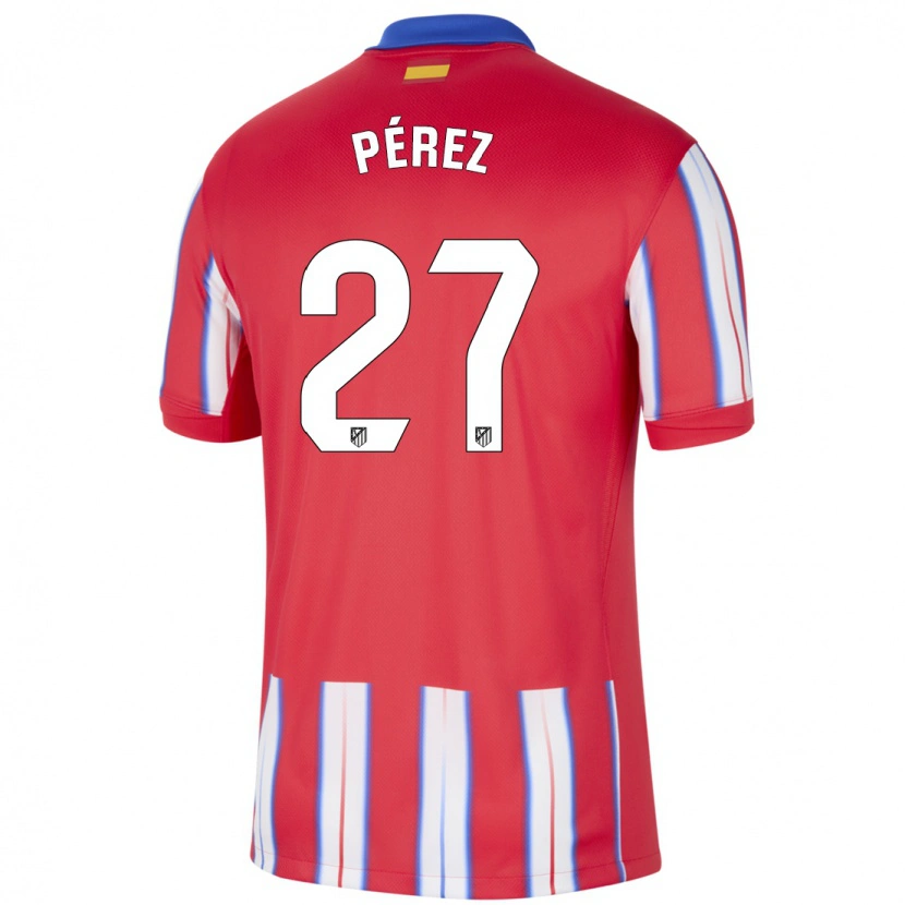 DanxenメンズNoé Pérez#27赤 白 青ホームシャツ2024/25ジャージーユニフォーム