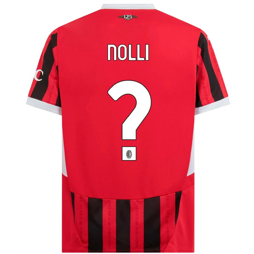 DanxenメンズLuca Nolli#0赤黒ホームシャツ2024/25ジャージーユニフォーム