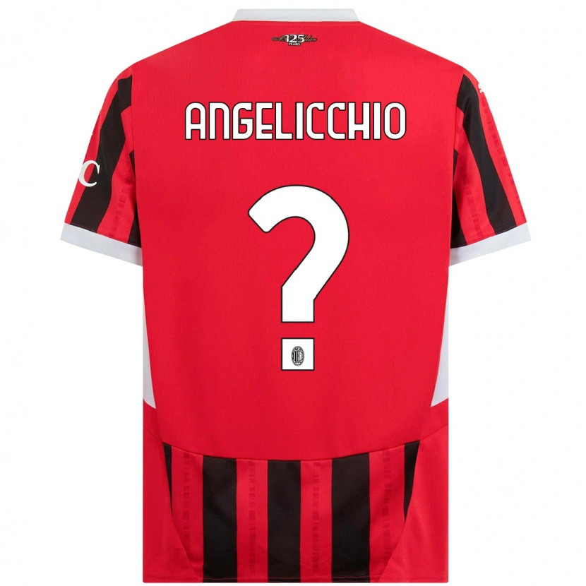 DanxenメンズMattia Angelicchio#0赤黒ホームシャツ2024/25ジャージーユニフォーム