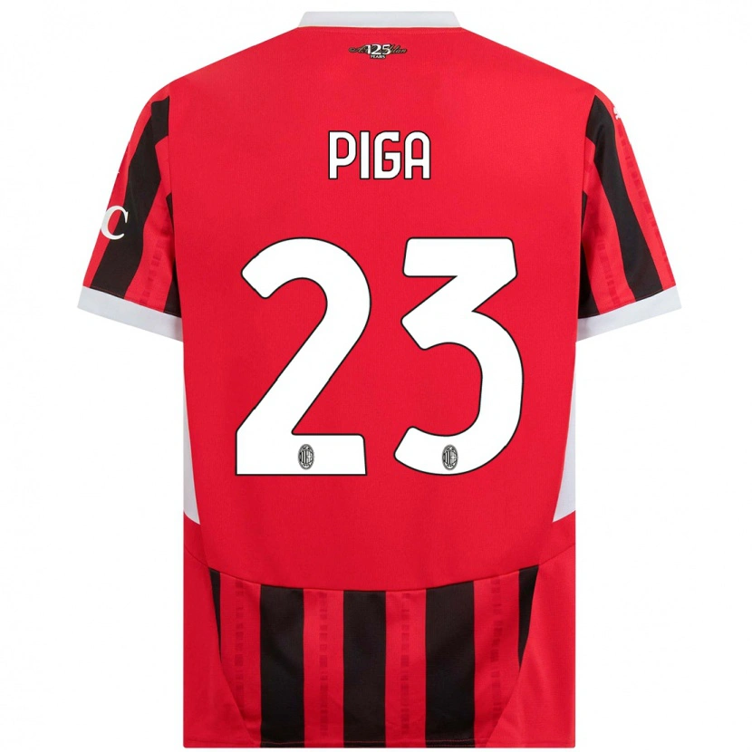 DanxenメンズJulie Piga#23赤黒ホームシャツ2024/25ジャージーユニフォーム
