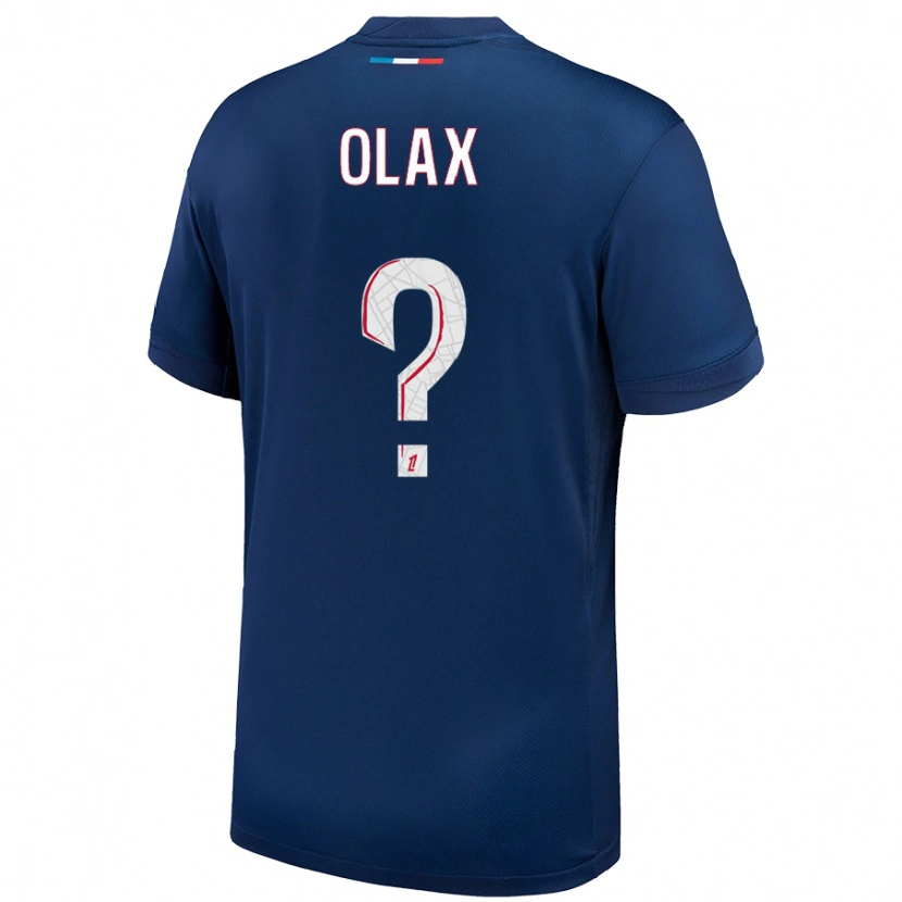 DanxenメンズDjamy Olax#0ネイビーブルー ホワイトホームシャツ2024/25ジャージーユニフォーム
