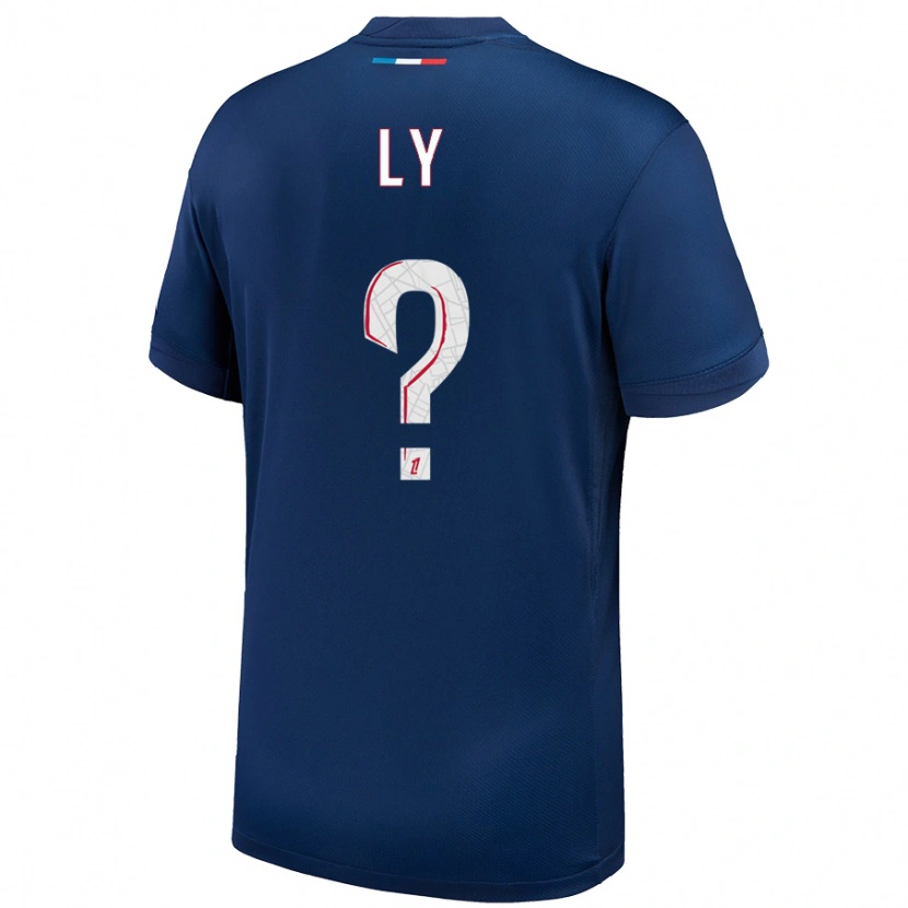 DanxenメンズElijah Ly#0ネイビーブルー ホワイトホームシャツ2024/25ジャージーユニフォーム