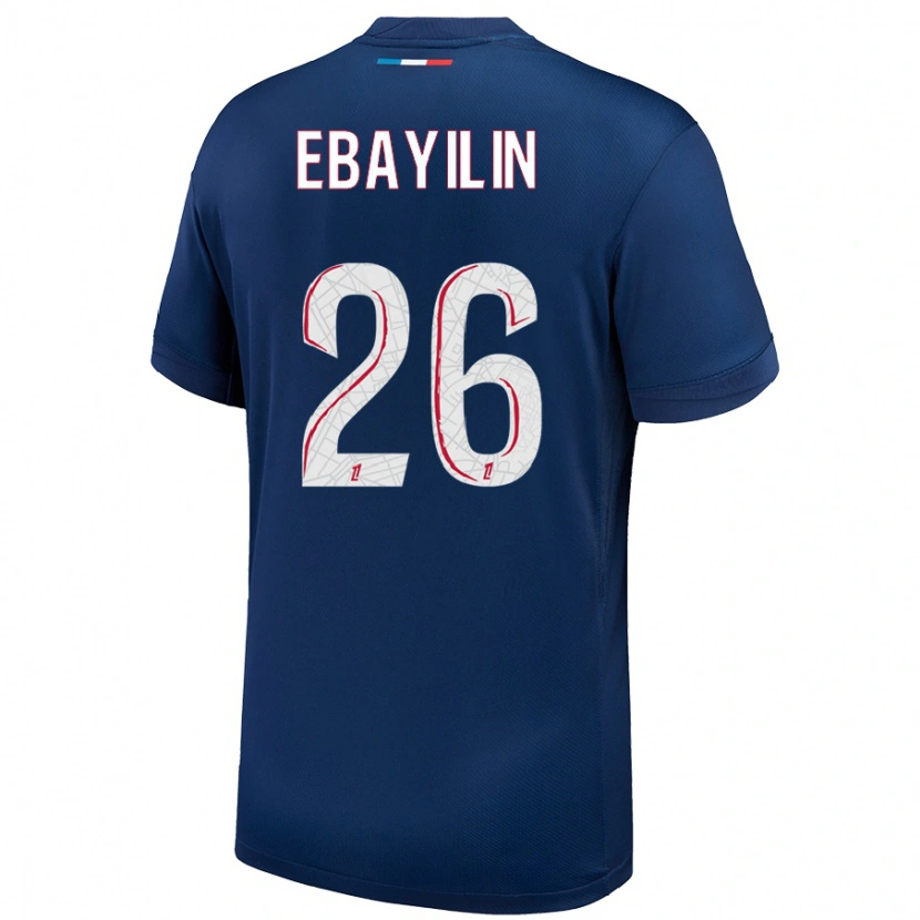 DanxenメンズAnaïs Ebayilin#26ネイビーブルー ホワイトホームシャツ2024/25ジャージーユニフォーム