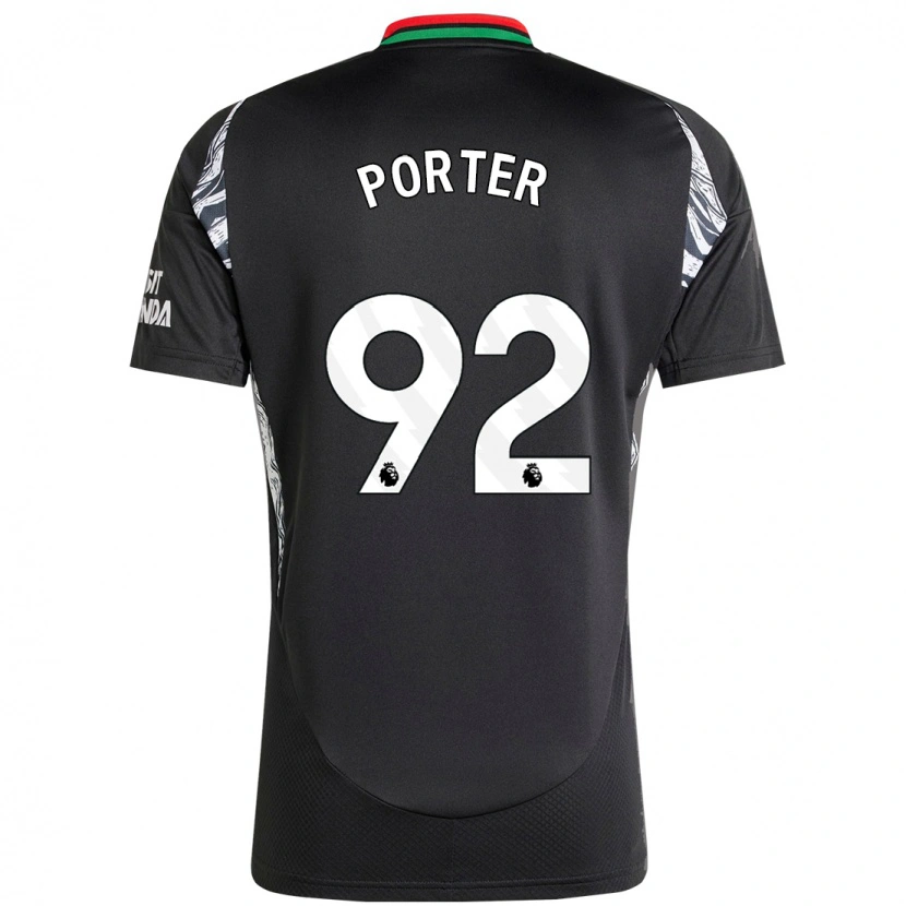 DanxenメンズJack Porter#92黒アウェイシャツ2024/25ジャージーユニフォーム