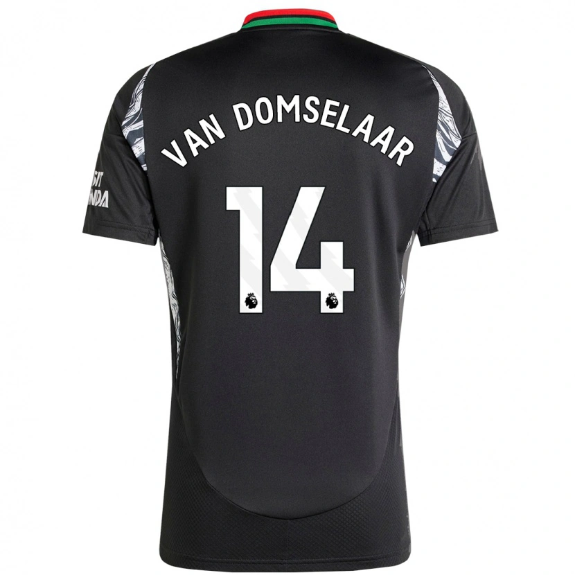 Danxenメンズダフネ・ファン・ドムセラール#14黒アウェイシャツ2024/25ジャージーユニフォーム