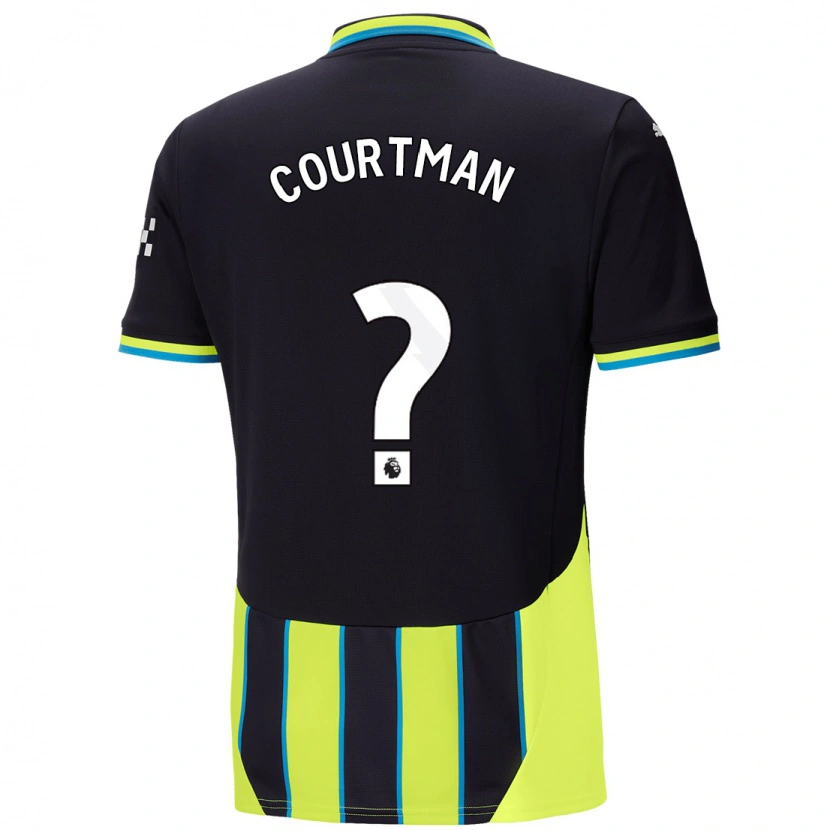 DanxenメンズCharlie Courtman#0青 黄アウェイシャツ2024/25ジャージーユニフォーム