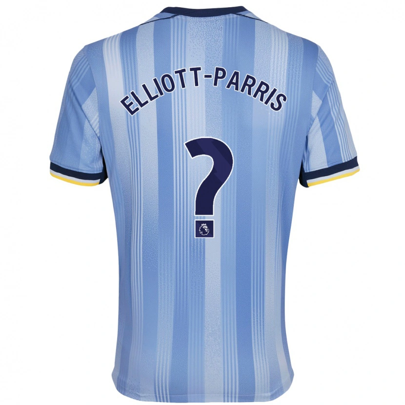 DanxenメンズReiss Elliott-Parris#0ライトブルーアウェイシャツ2024/25ジャージーユニフォーム