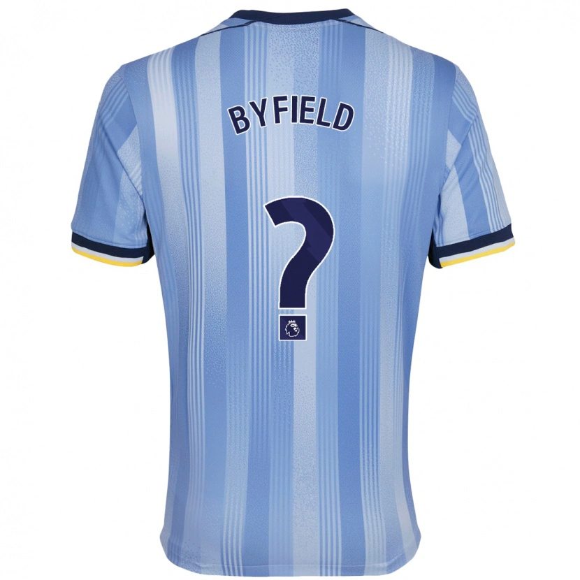 DanxenメンズJun'ai Byfield#0ライトブルーアウェイシャツ2024/25ジャージーユニフォーム