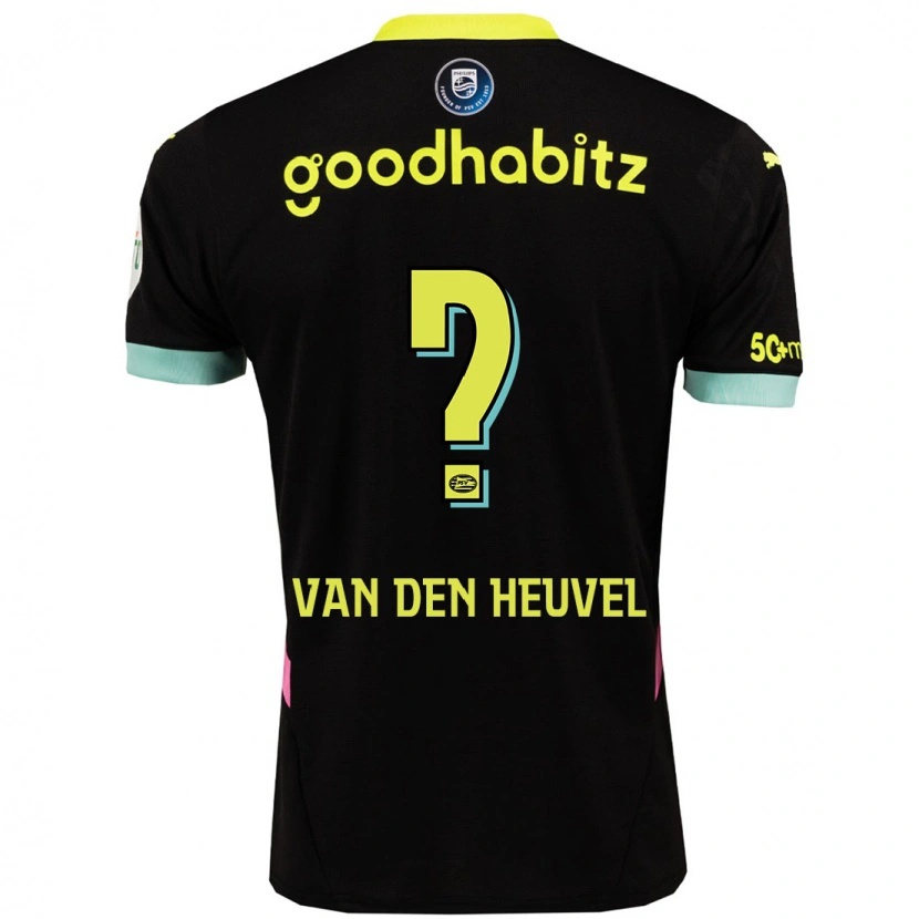 DanxenメンズTim Van Den Heuvel#0黒 黄アウェイシャツ2024/25ジャージーユニフォーム