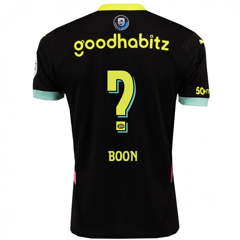 DanxenメンズRens Boon#0黒 黄アウェイシャツ2024/25ジャージーユニフォーム