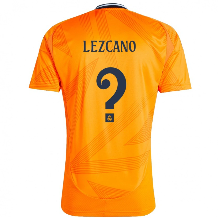 DanxenメンズÁlvaro Lezcano#0オレンジアウェイシャツ2024/25ジャージーユニフォーム
