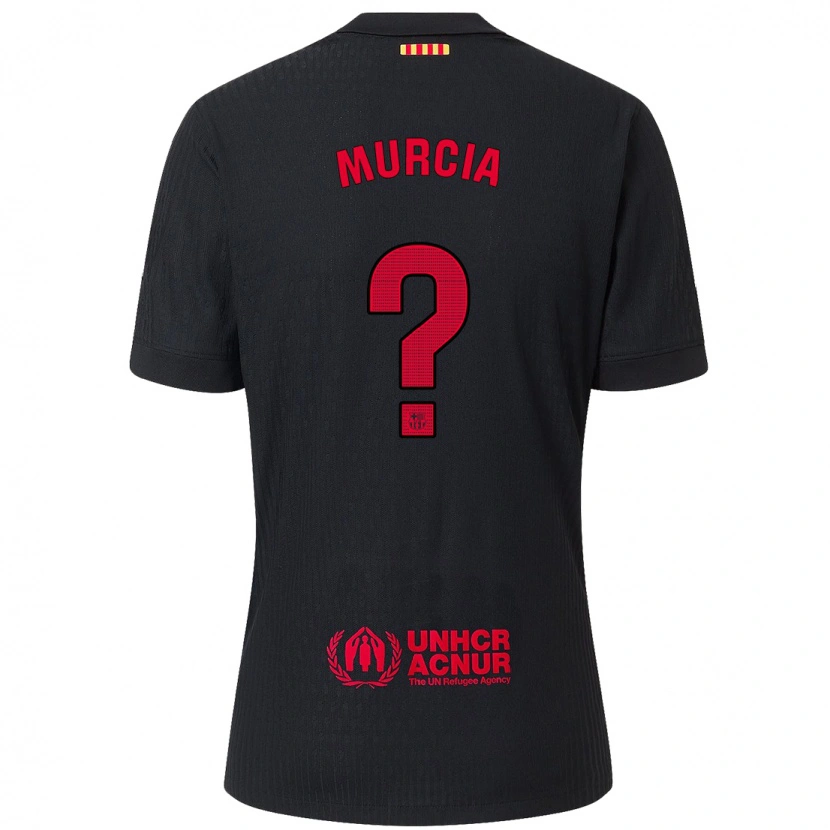 DanxenメンズMadou Murcia#0黒 赤アウェイシャツ2024/25ジャージーユニフォーム