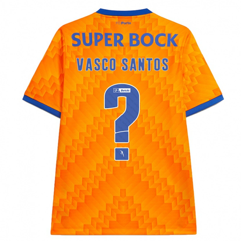 DanxenメンズVasco Santos#0オレンジアウェイシャツ2024/25ジャージーユニフォーム