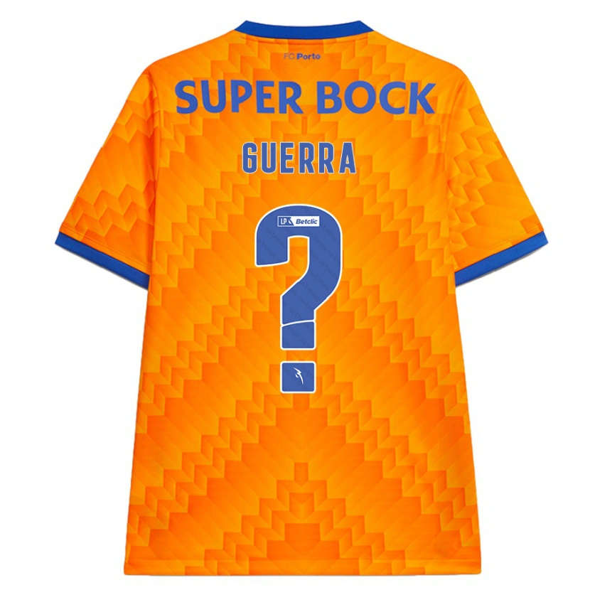 DanxenメンズGustavo Guerra#0オレンジアウェイシャツ2024/25ジャージーユニフォーム