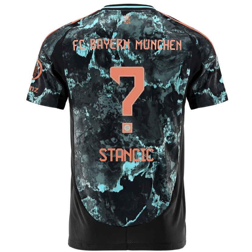 DanxenメンズLuca Stancic#0黒アウェイシャツ2024/25ジャージーユニフォーム