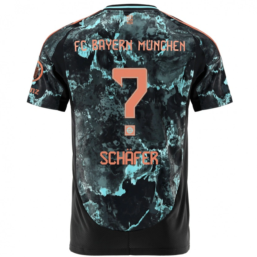 DanxenメンズLuis Schäfer#0黒アウェイシャツ2024/25ジャージーユニフォーム