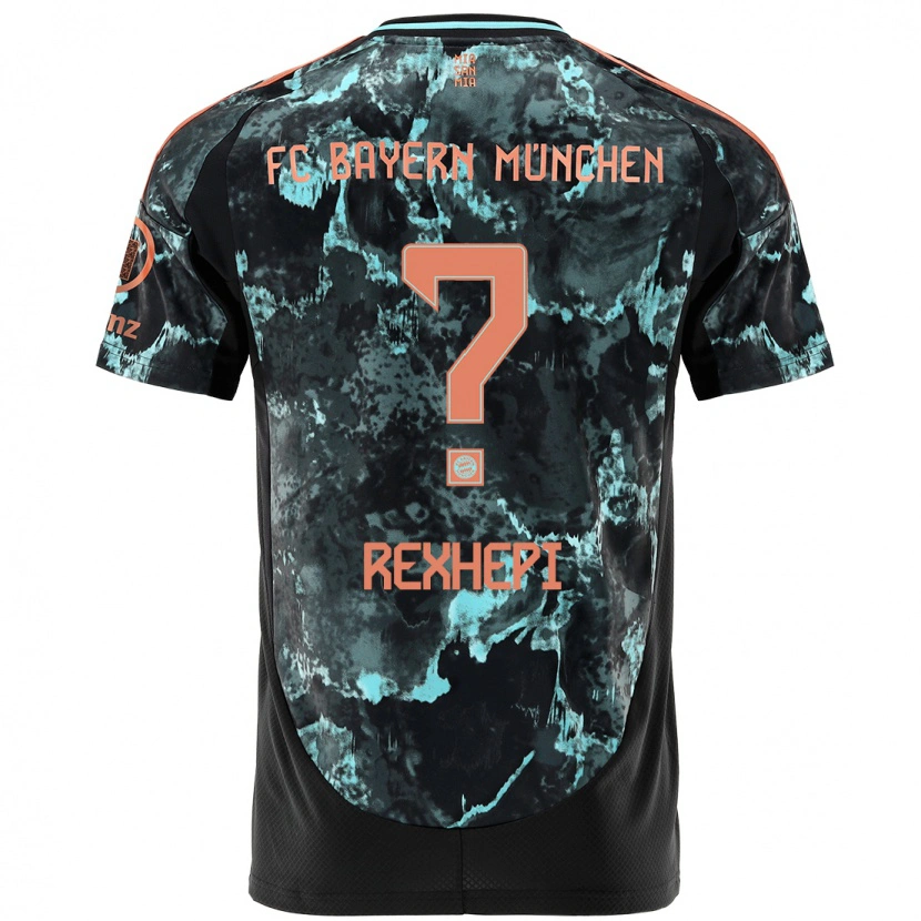 DanxenメンズErion Rexhepi#0黒アウェイシャツ2024/25ジャージーユニフォーム