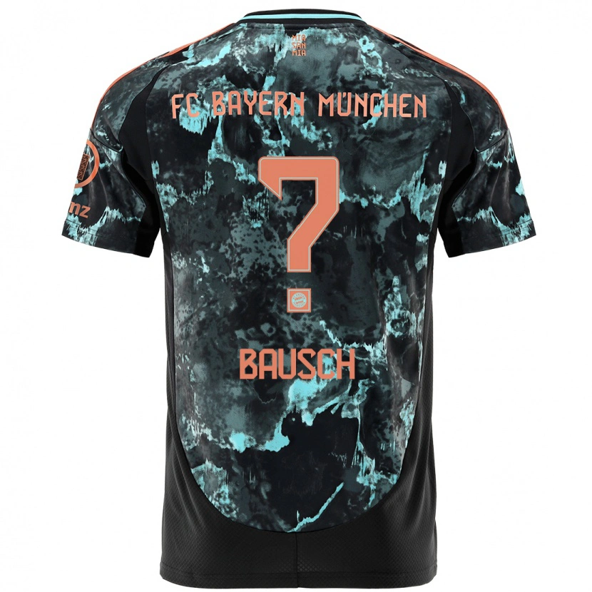 DanxenメンズDavid Bausch#0黒アウェイシャツ2024/25ジャージーユニフォーム