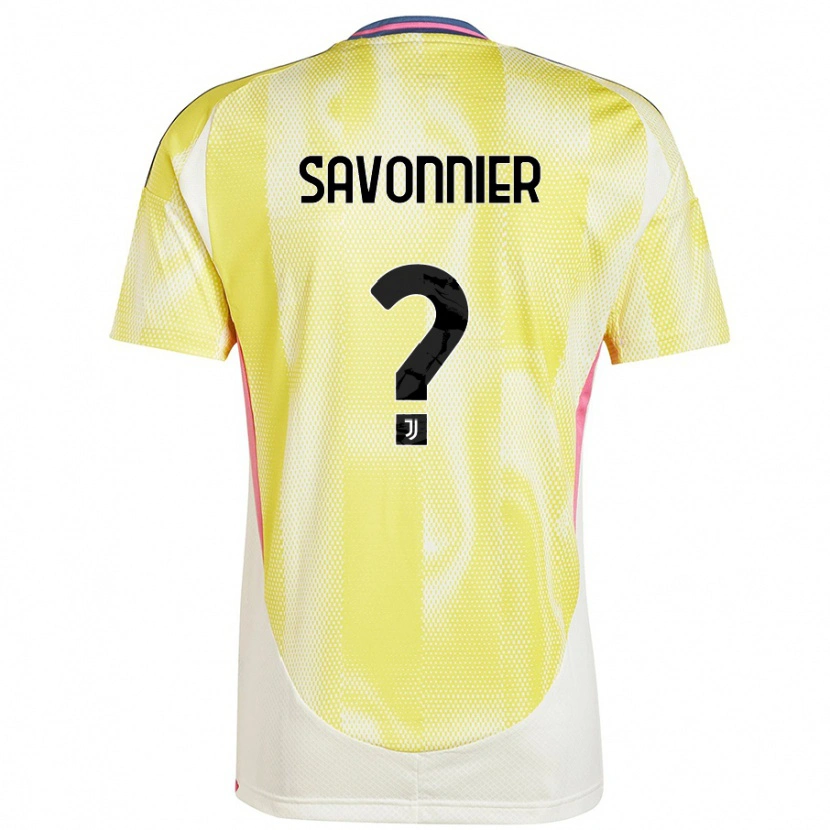 DanxenメンズNelson Savonnier#0ソーラーイエローアウェイシャツ2024/25ジャージーユニフォーム