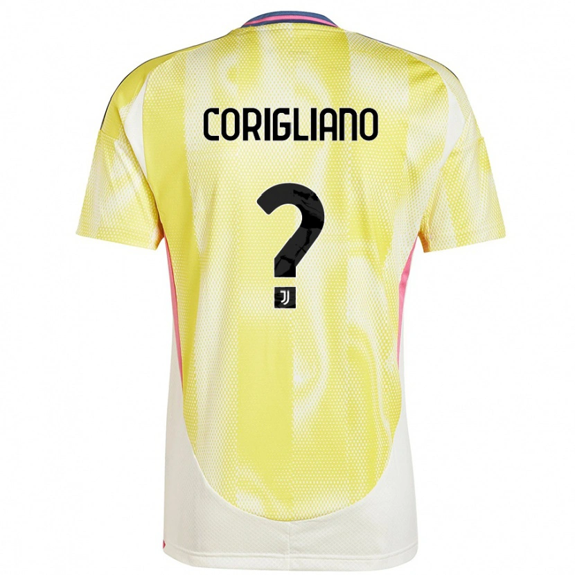 DanxenメンズThomas Corigliano#0ソーラーイエローアウェイシャツ2024/25ジャージーユニフォーム