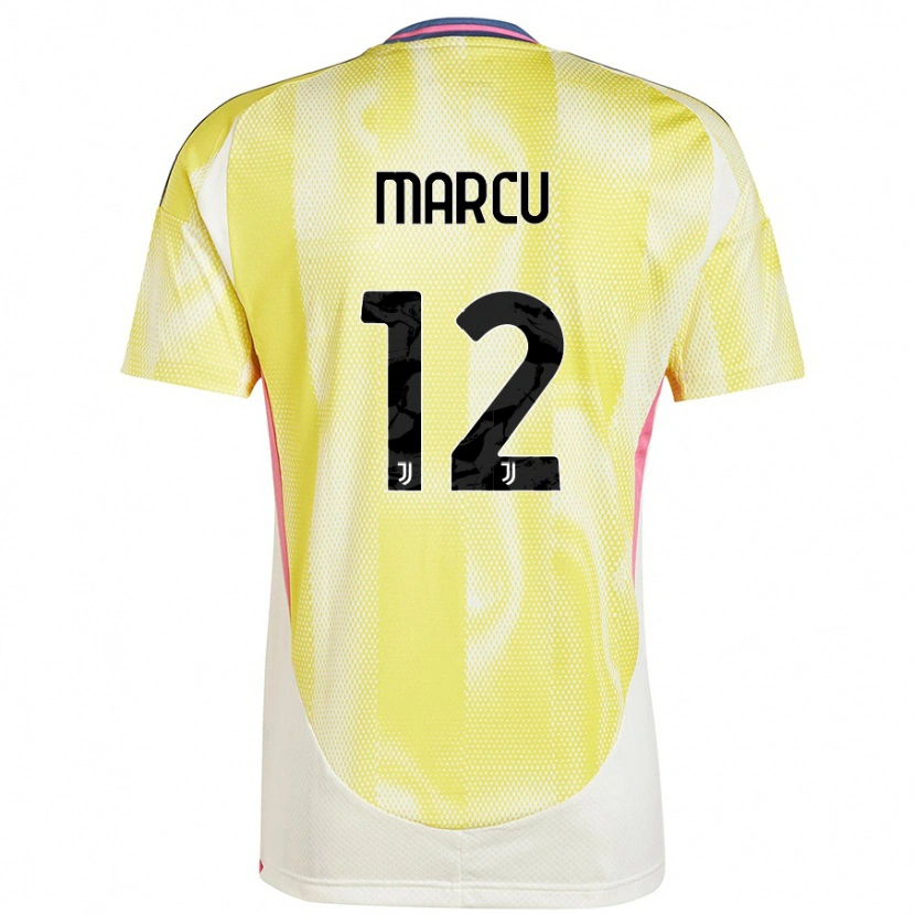 DanxenメンズAlessio Marcu#12ソーラーイエローアウェイシャツ2024/25ジャージーユニフォーム
