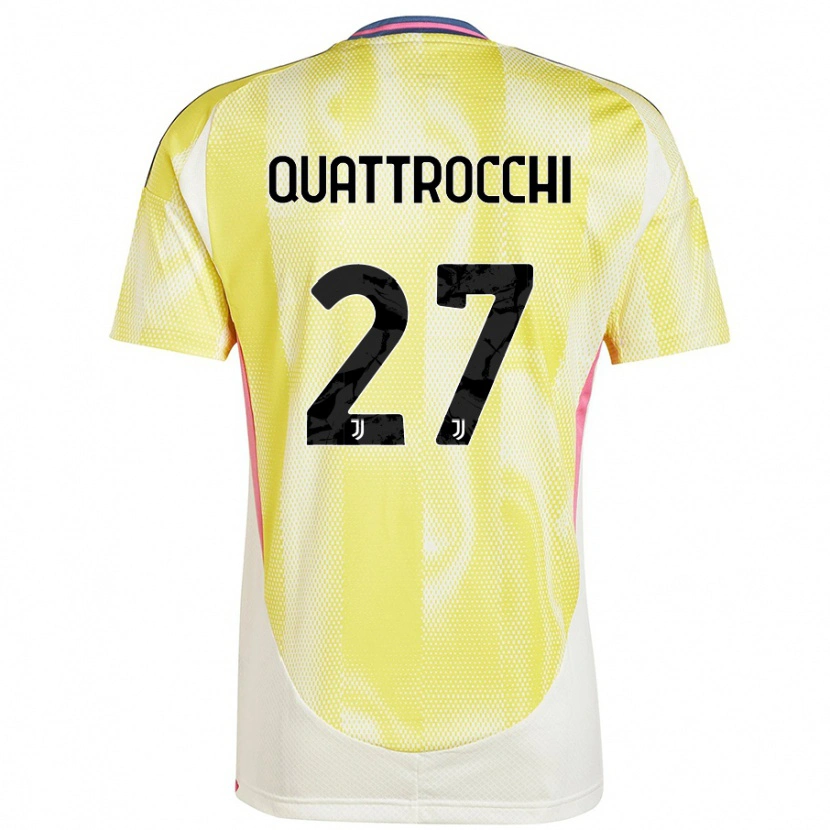 DanxenメンズJuan Ignacio Quattrocchi#27ソーラーイエローアウェイシャツ2024/25ジャージーユニフォーム