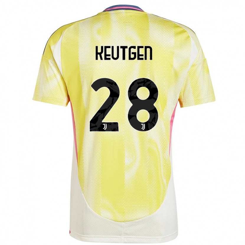 DanxenメンズEnzo Keutgen#28ソーラーイエローアウェイシャツ2024/25ジャージーユニフォーム