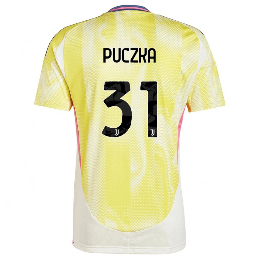 DanxenメンズDavid Puczka#31ソーラーイエローアウェイシャツ2024/25ジャージーユニフォーム