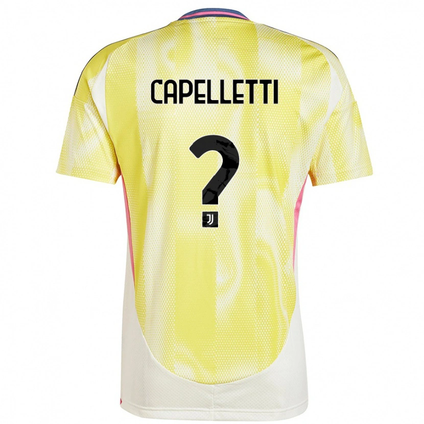 DanxenメンズAlessia Capelletti#0ソーラーイエローアウェイシャツ2024/25ジャージーユニフォーム