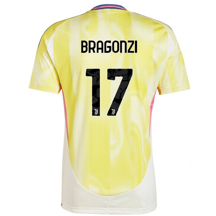 DanxenメンズAsia Bragonzi#17ソーラーイエローアウェイシャツ2024/25ジャージーユニフォーム