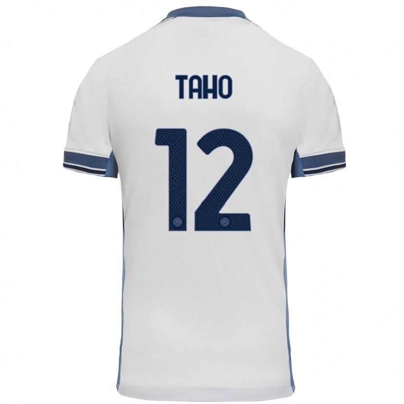 DanxenメンズAlain Taho#12白 グレーアウェイシャツ2024/25ジャージーユニフォーム