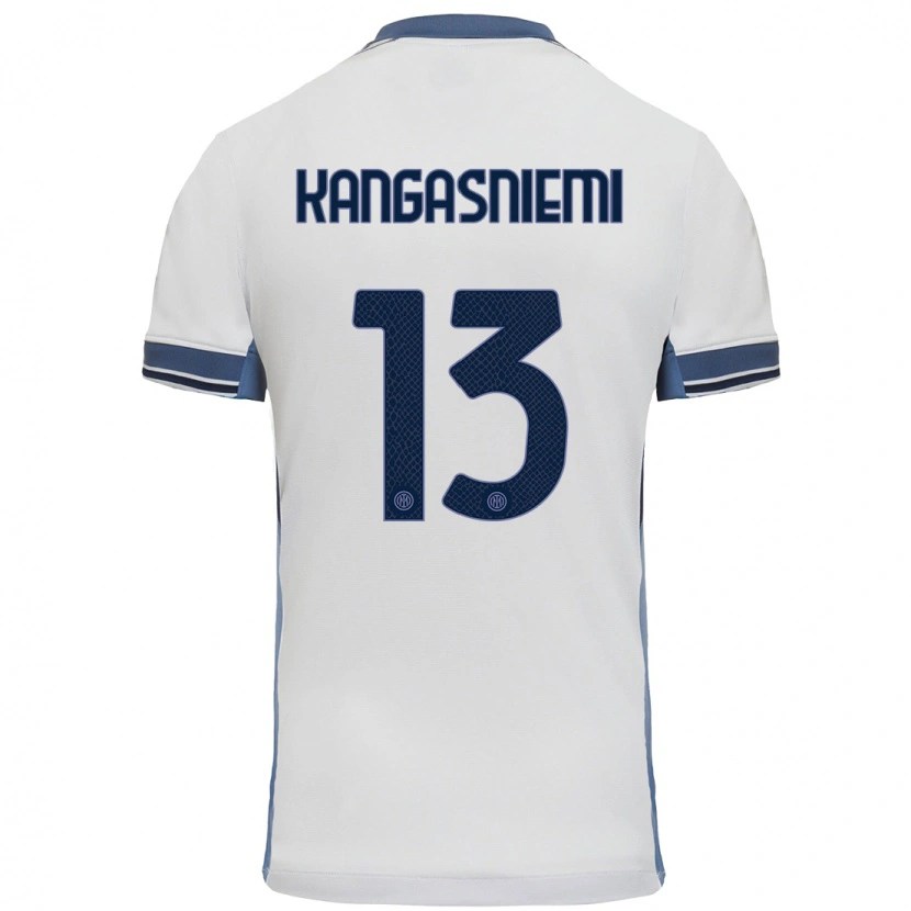 DanxenメンズIlari Kangasniemi#13白 グレーアウェイシャツ2024/25ジャージーユニフォーム