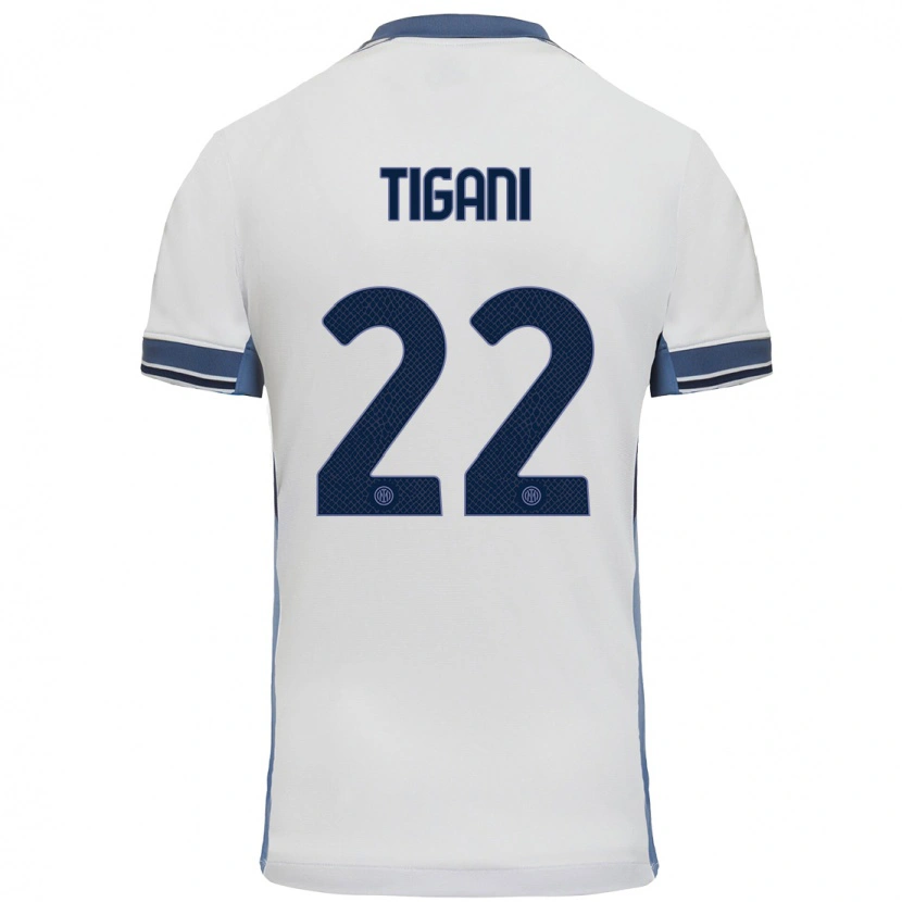 DanxenメンズEdoardo Tigani#22白 グレーアウェイシャツ2024/25ジャージーユニフォーム