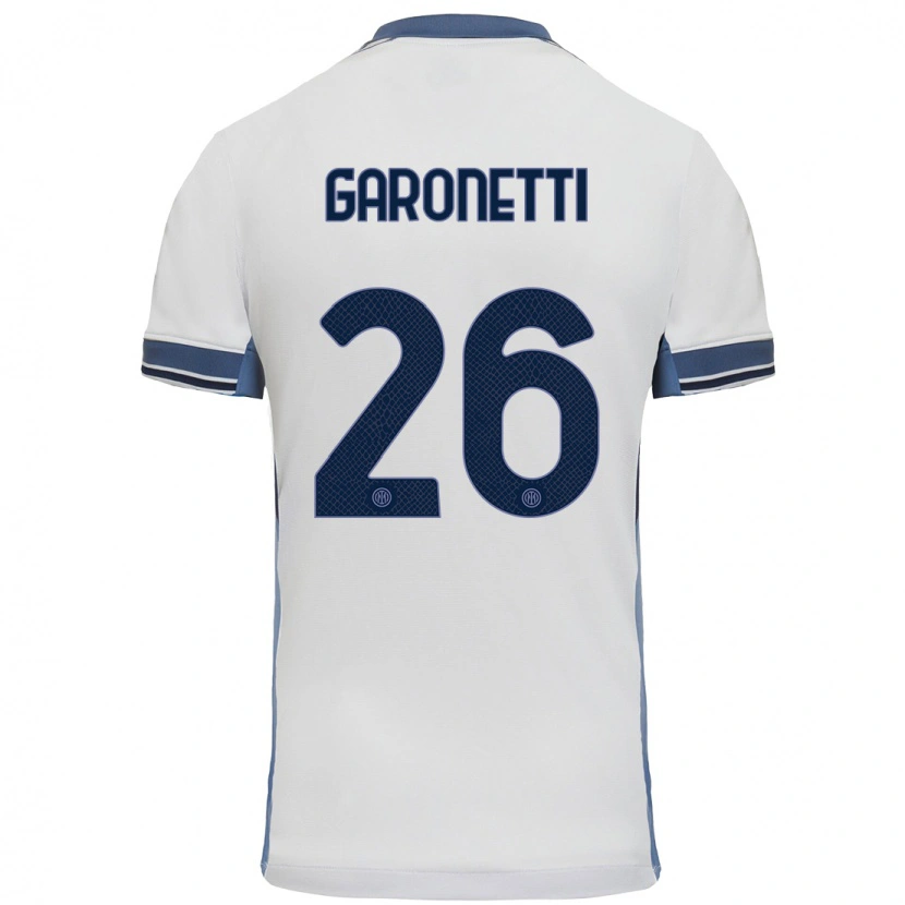 DanxenメンズGabriele Garonetti#26白 グレーアウェイシャツ2024/25ジャージーユニフォーム
