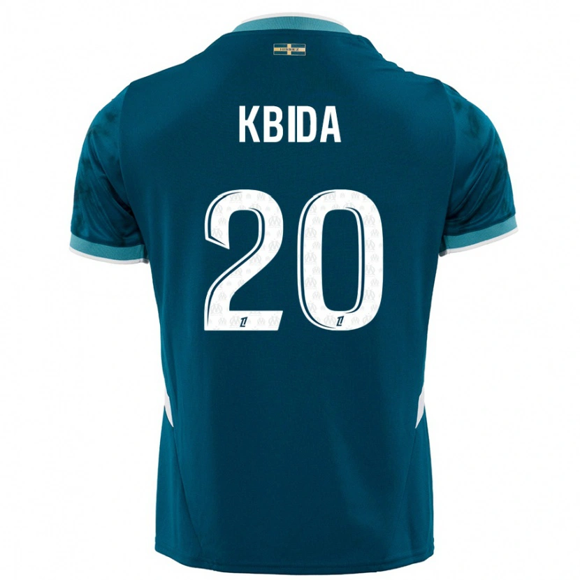 DanxenメンズInès Kbida#20ターコイズブルーアウェイシャツ2024/25ジャージーユニフォーム