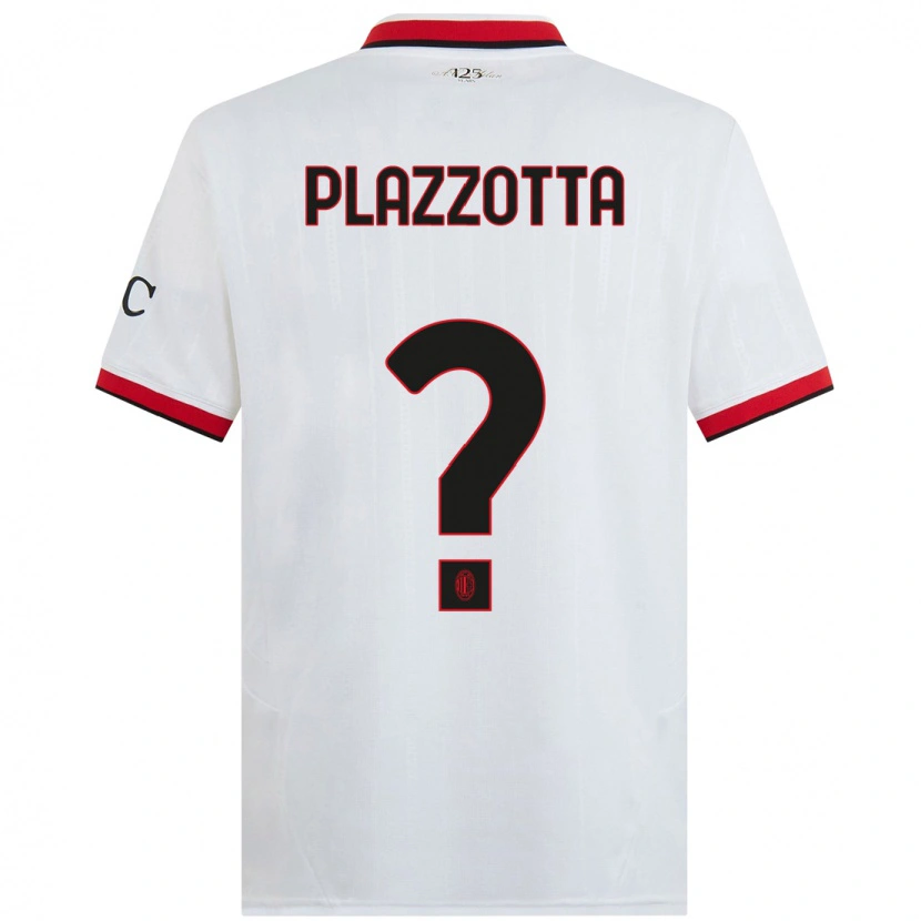 DanxenメンズFilippo Plazzotta#0白 黒 赤アウェイシャツ2024/25ジャージーユニフォーム