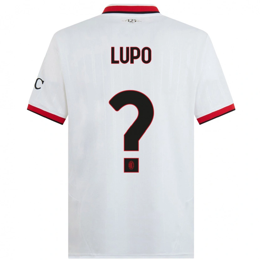 DanxenメンズSimone Lupo#0白 黒 赤アウェイシャツ2024/25ジャージーユニフォーム