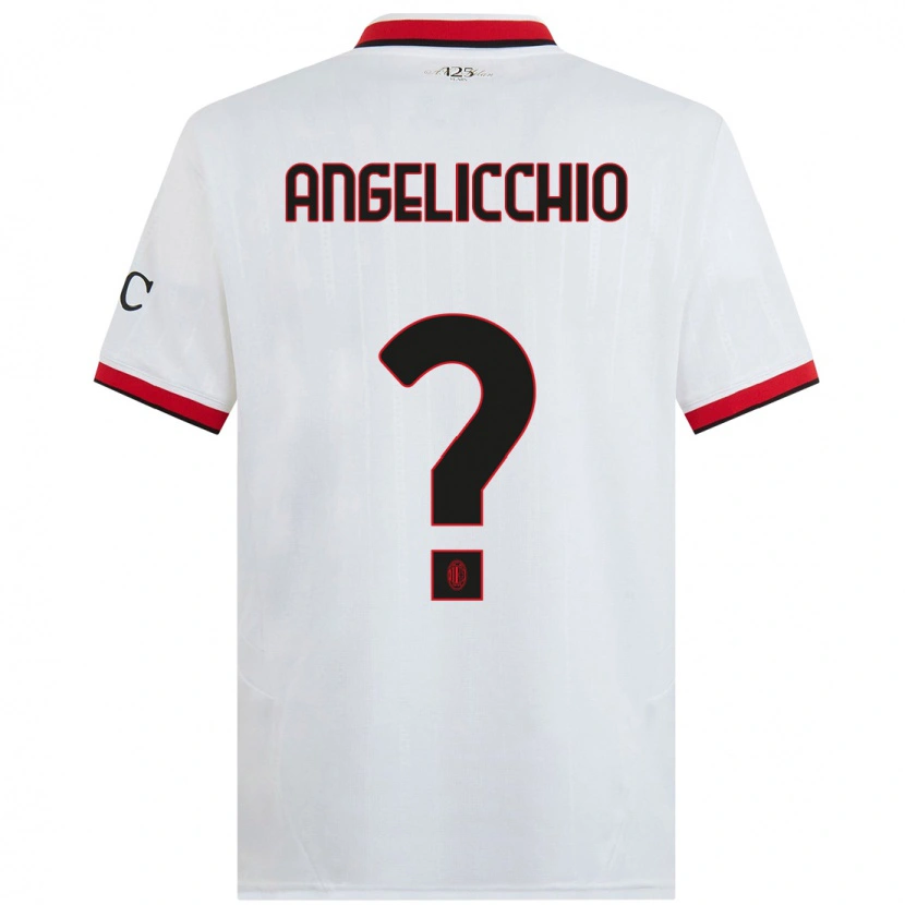 DanxenメンズMattia Angelicchio#0白 黒 赤アウェイシャツ2024/25ジャージーユニフォーム