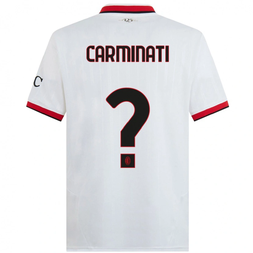 DanxenメンズDiego Carminati#0白 黒 赤アウェイシャツ2024/25ジャージーユニフォーム